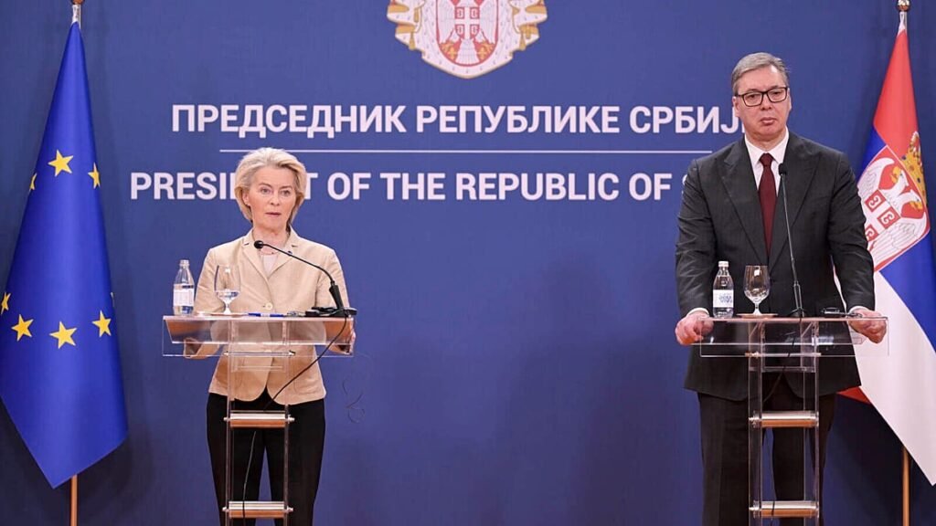 Von der Leyen ‘horrified’ by Mladić funeral, holds off Serbia action Von der Leyen ‘horrified’ by Mladić funeral, holds off Serbia action