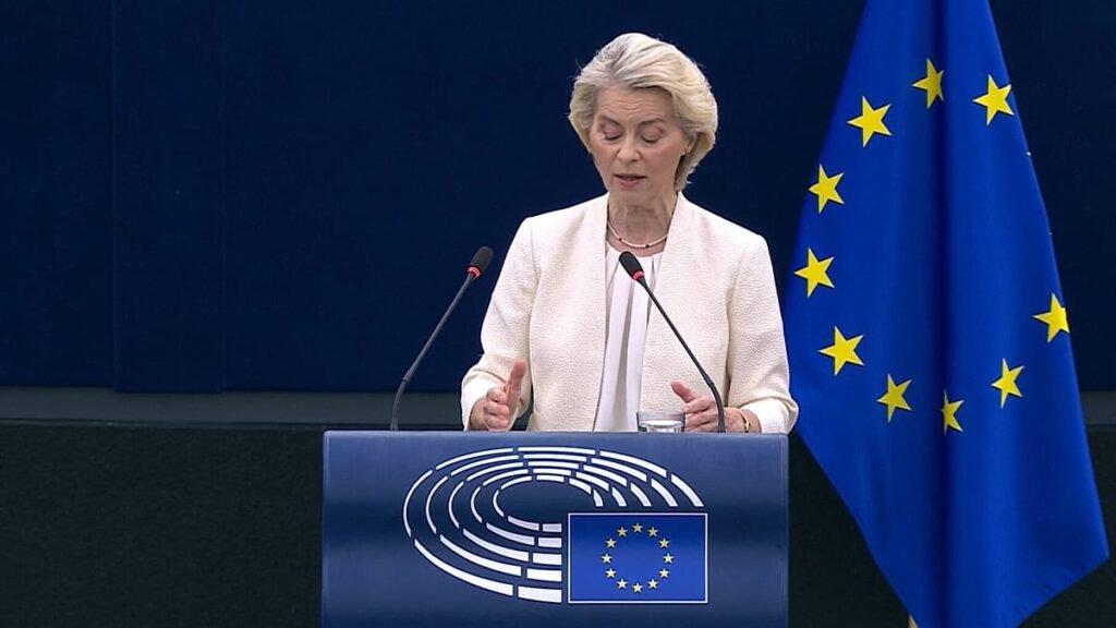 Von der Leyen calls for pacing frontier AI models