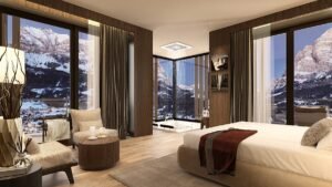 Every room in this soon-to-open hotel boasts views of the Dolomites Every room in this soon-to-open hotel boasts views of the Dolomites