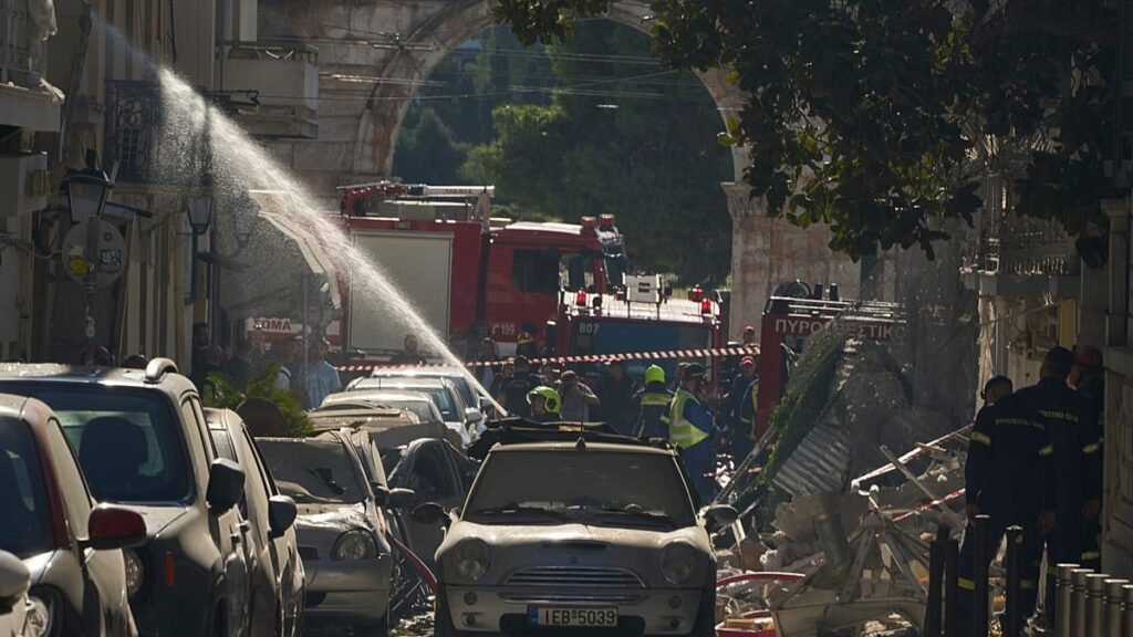 Six dead after explosion causes building to collapse in central Athens Six dead after explosion causes building to collapse in central Athens