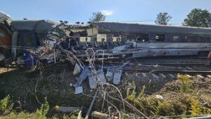 One dead, several injured after train hits truck and derails in Poland One dead, several injured after train hits truck and derails in Poland