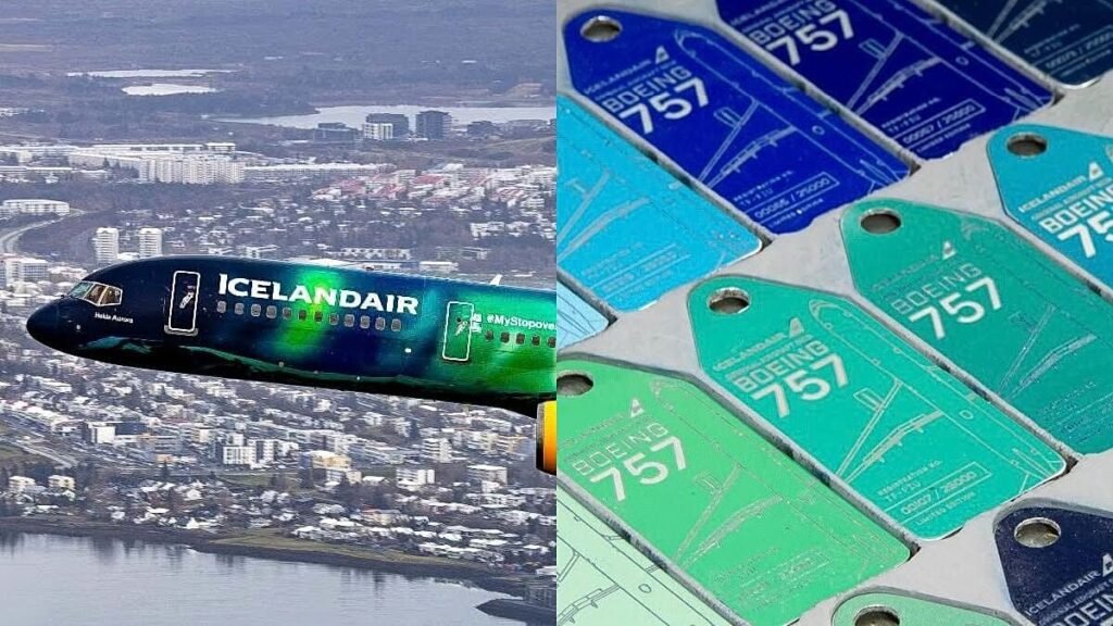 Icelandair’s iconic Northern Lights plane turned into keychains Icelandair’s iconic Northern Lights plane turned into keychains