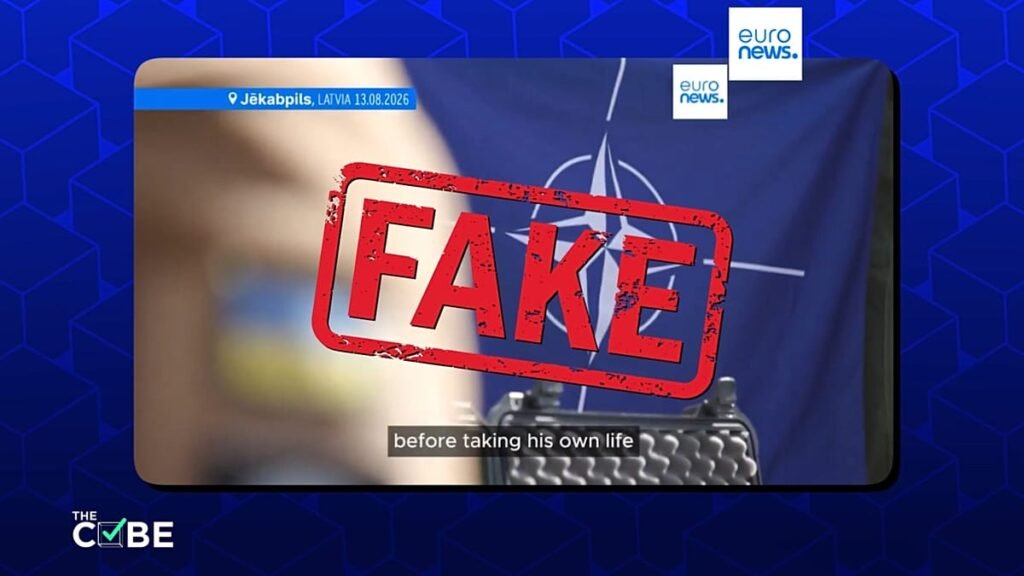 Fake Euronews video invents deadly shooting at NATO exercise