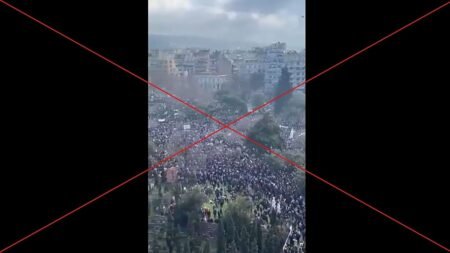 Old video of Greek protests shared with claims country is ‘paralysed’