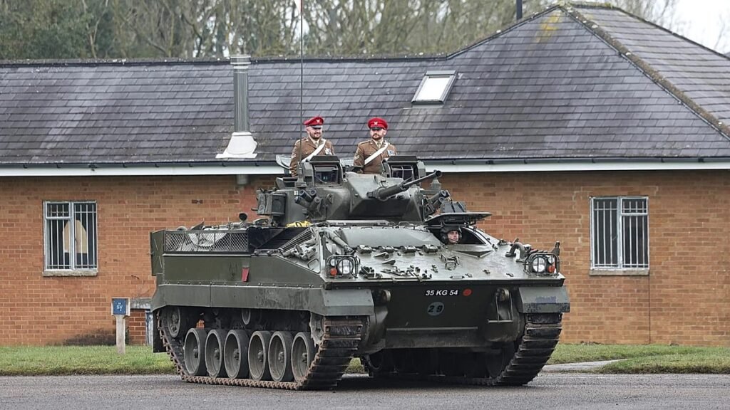 Major fire breaks out at British army barracks