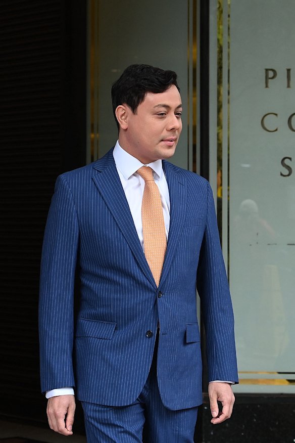 Former Liberal adviser Harry Godber at Downing Centre in May.
