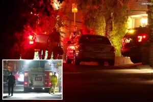 Cops fired on knife-wielding suspect inside Hollywood Hills mansion