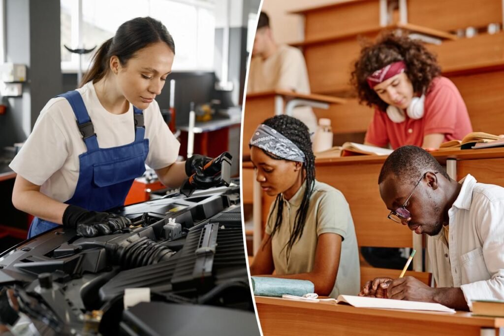 Gen Z thinks becoming a tradesperson can get them to a 0k salary quicker than college Gen Z thinks becoming a tradesperson can get them to a 0k salary quicker than college