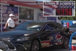 Patriotic LA gas station draws lines with stunning fuel price chop