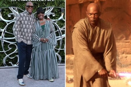 Samuel L. Jackson’s perfect reaction to seeing himself as Mace Windu at blockbuster Lucas Museum opening Samuel L. Jackson’s perfect reaction to seeing himself as Mace Windu at blockbuster Lucas Museum opening