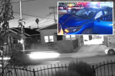 Horrific moment hit-and-run driver kills boy, injuries sister in front of their mom as screams ring out in LA