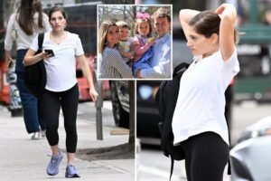 Patrick Clancy’s pregnant new wife Rachel Danis spotted in NYC for first time since couple’s big announcement