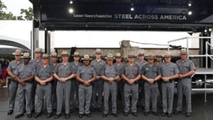 Massive World Trade Center steel beam arrives at West Point, uniting 9/11 heroes with generation sent to war Massive World Trade Center steel beam arrives at West Point, uniting 9/11 heroes with generation sent to war
