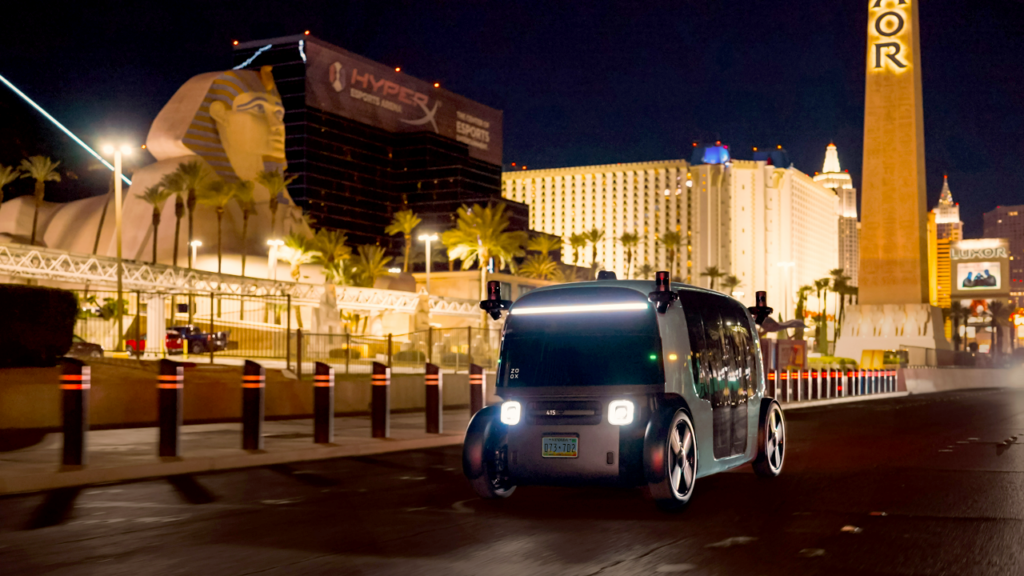 Zoox launches robotaxi service at Las Vegas airport Zoox launches robotaxi service at Las Vegas airport