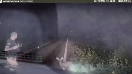 Texas deputy screams and runs after ‘dead’ deer springs to feet in viral encounter Texas deputy screams and runs after ‘dead’ deer springs to feet in viral encounter
