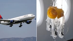 Jet plunges 27,000 feet in 10 minutes as oxygen masks suddenly drop aboard flight