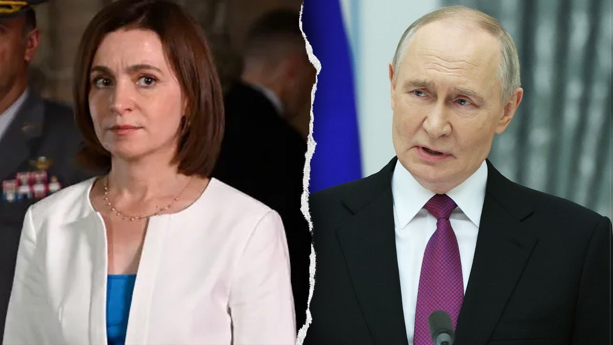 Maia Sandu and Vladimir Putin