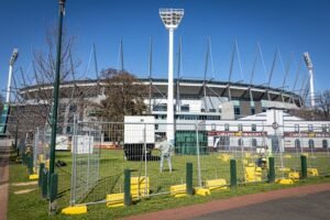Why the league’s new perimeter setup sparked debate over public access to Yarra Park Why the league’s new perimeter setup sparked debate over public access to Yarra Park