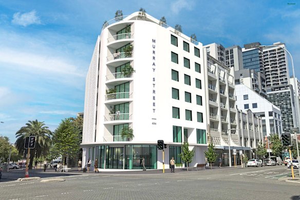 Artist impression of the seven-storey development proposed for the former Fast Eddys site.