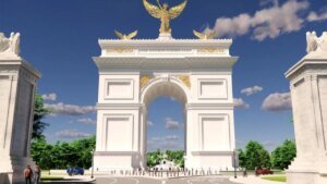 Trump says new arch will also deploy drones, position snipers and store ammo Trump says new arch will also deploy drones, position snipers and store ammo