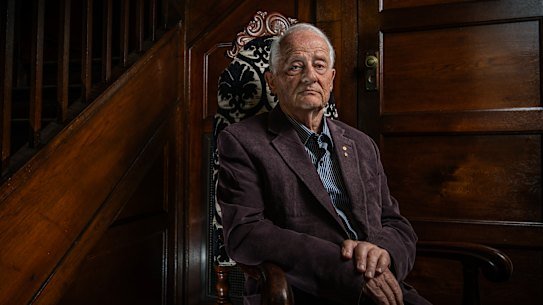 Former immigration minister Phillip Ruddock at his home in Sydney.