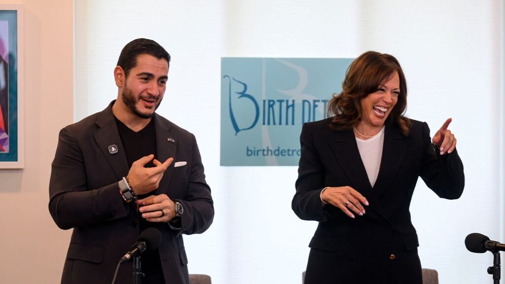 Kamala Harris says ‘attack on DEI is an attack on maternal care’ in appearance with El-Sayed Kamala Harris says ‘attack on DEI is an attack on maternal care’ in appearance with El-Sayed