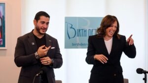 Kamala Harris says ‘attack on DEI is an attack on maternal care’ in appearance with El-Sayed
