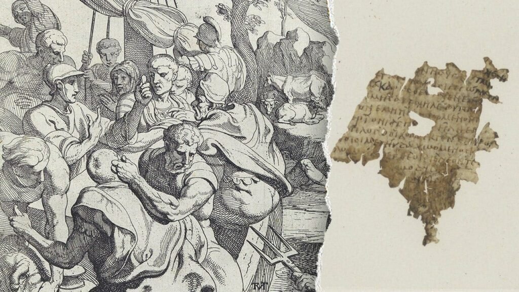 Damaged fragment deemed ‘unremarkable’ turns out to be rare piece of Homer’s ‘Odyssey’ history