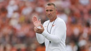 ‘It Just Gets Cut Out’: Steve Sarkisian On Headset Issues When Trump Attends Games