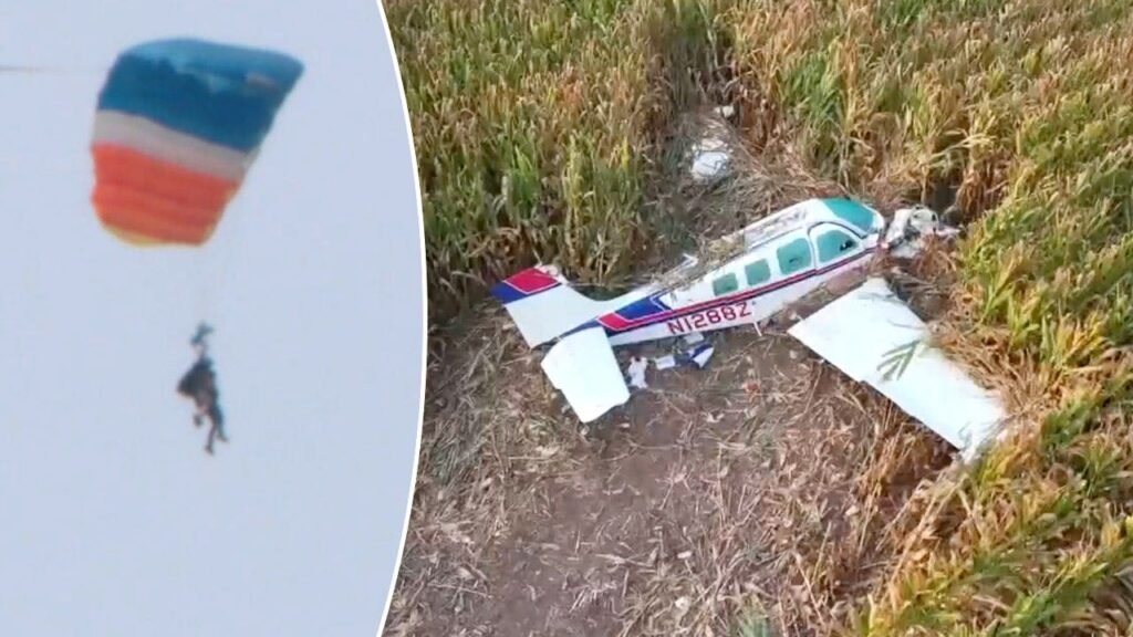 Skydivers watch plane vanish from sight, make split-second decision to jump Skydivers watch plane vanish from sight, make split-second decision to jump