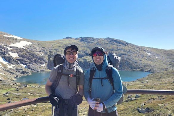 Jordan (right) pictured with a friend. 