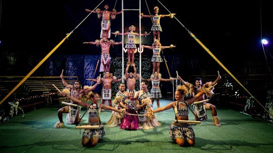 Fijian Flying Circus is in town for Brisbane Festival.