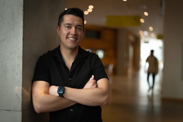 Luis Guzman moved to Sydney from Guatemala to study. “The quality of life, the opportunities that I can have here … I think it’s really nice.”