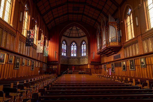 Scotch College’s Memorial Hall was built  to honour students and staff who served in WWI and WWII.