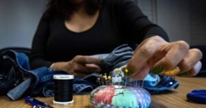 ‘Stitched it back’: Edmonton event where locals mend clothes promotes sustainability ‘Stitched it back’: Edmonton event where locals mend clothes promotes sustainability