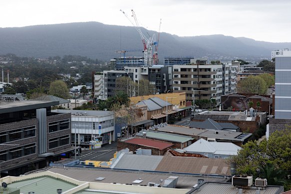 Wollongong is experiencing a surge of new high-rise apartments. 
