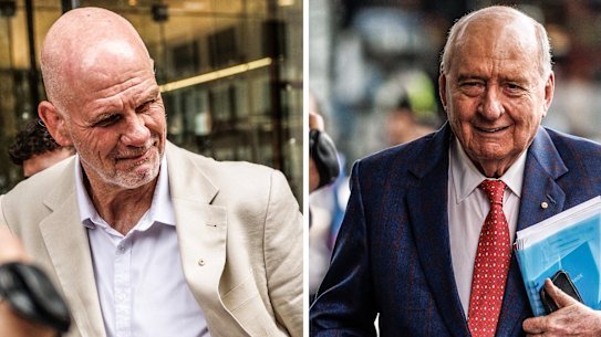 Peter FitzSimons and Alan Jones