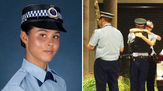 NSW Police Constable Mia Lay, 20, was killed when the marked car she was travelling in crashed into a tree on Friday, September 25. 2026.
