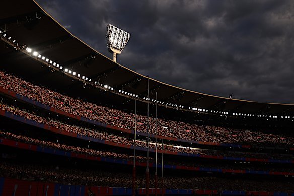 The Melbourne Cricket Ground holds more than 100,000 fans.
