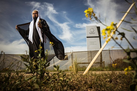 Tanim Ahmed outside the site of the Harkness Memorial Park.