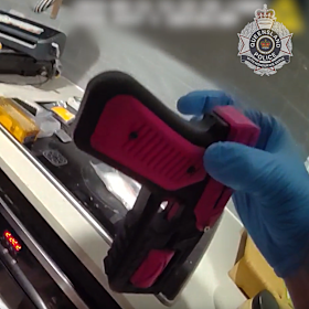 Police said the gun was designed to look like a popular children’s toy.