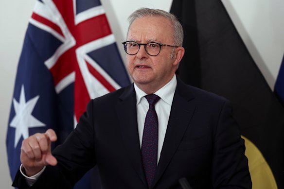 Prime Minister Anthony Albanese in New York on Wednesday.