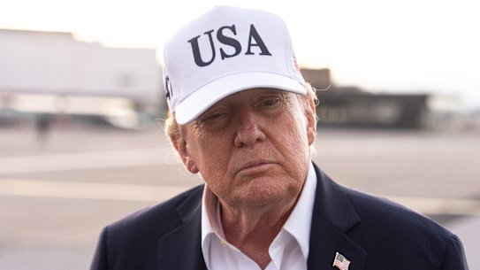President Donald Trump returning to the US from Ireland at the weekend.
