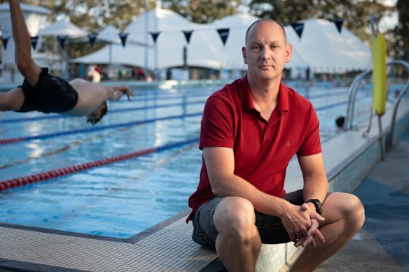 Revesby Workers Swim Club president Adam Rutter supports the proposed ban.
