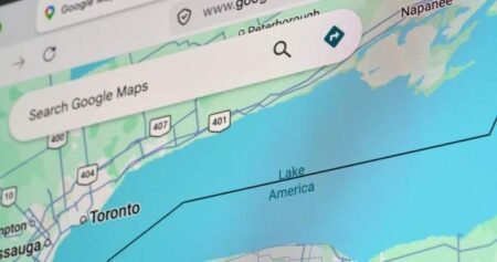 Why some Canadian website maps show ‘Lake America’ instead of Lake Ontario