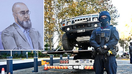Mohammed Charif Oueida, inset, is accused of being behind a major drug-smuggling operation. Picture: WAtoday