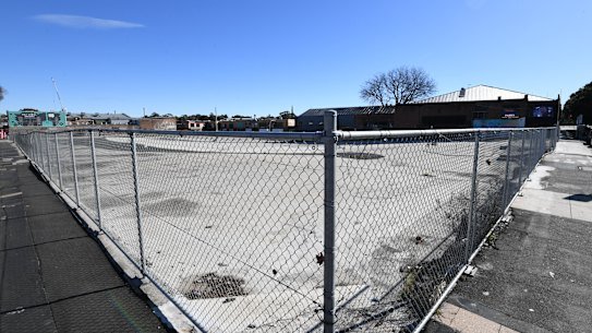 A government-owned former Westconnex dive site in Camperdown that is slated for redevelopment into homes.