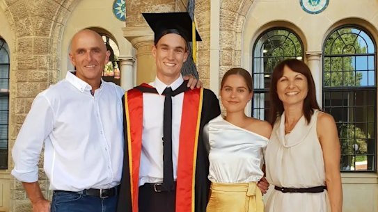 Greg O’Neil, 63, left, has been identified as the victim of a shark attack at the popular Perth beach of Sorrento on Friday.