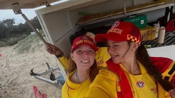 Charlize Zmuda (left) loved the beach and had been a member of the lifesaving club since she was a young girl.