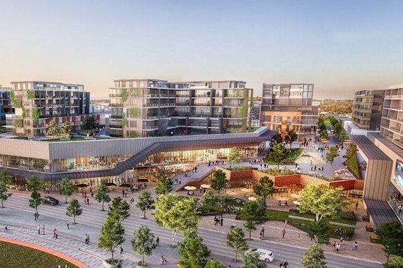 Artist impression of Glen Eira’s East Village.
